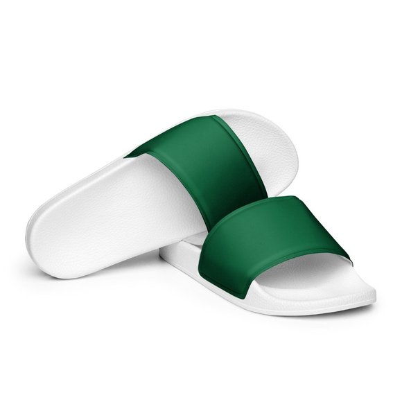 Plain Green Slide Sandals (Customizable) - Picture 2 of 3